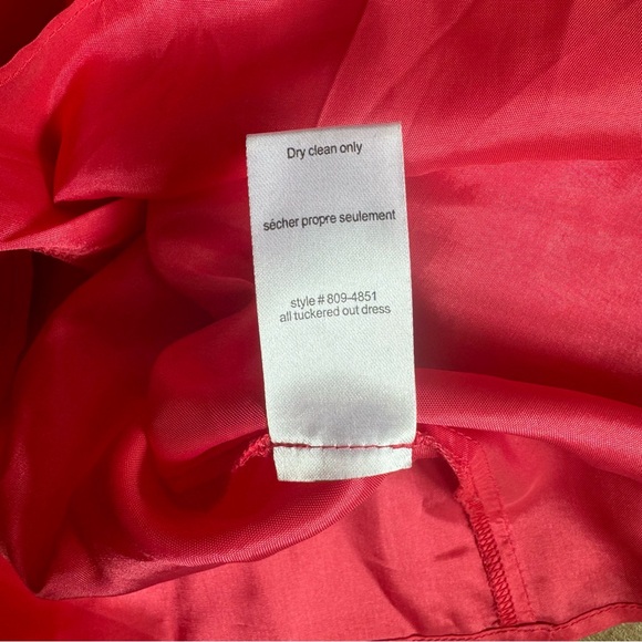 Nanette Lepore All Tuckered Out Silk Aline Dress Size 6 Pink Pleated Sleeveless - Picture 12 of 16